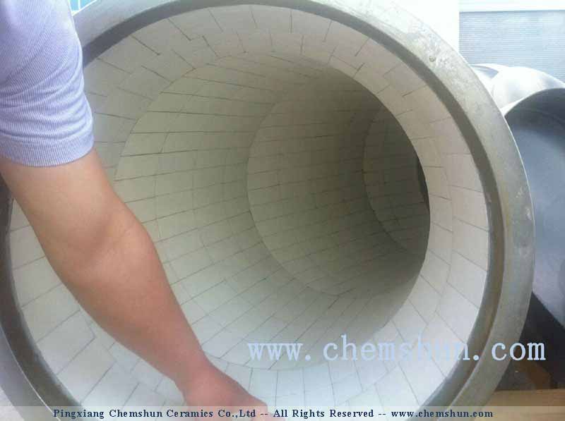 chemshun alumina cearmics linings 