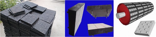 rubber ceramic wear liner rubber ceramic wear liner
