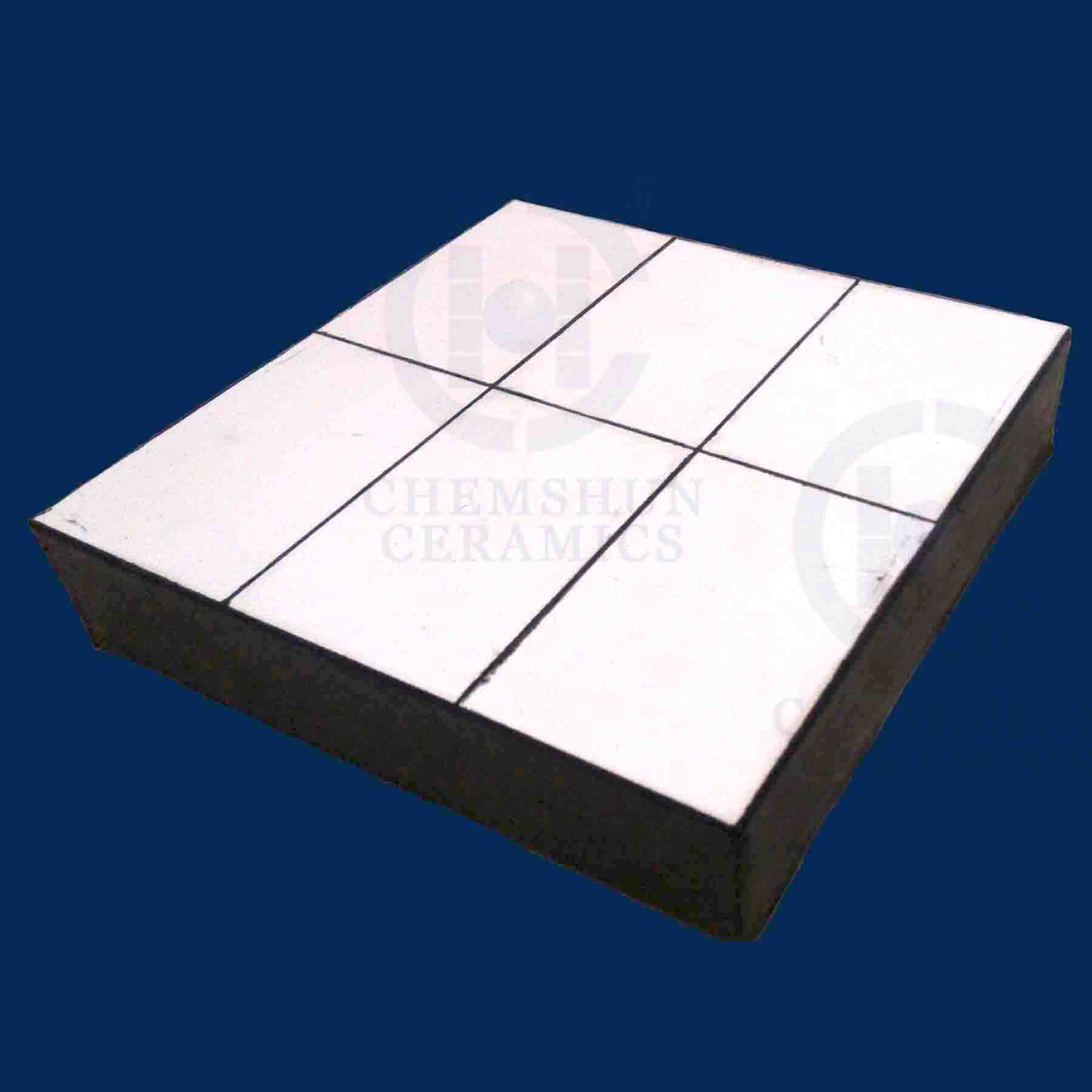 AL92 Ceramic Rubber Chute Liner